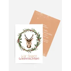 Einladungen Weihnachtskarten selbst gestalten mit Spruch und Fotos im Onlinedesigner bei Meine-Kartenmanufaktur.de