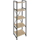 Tectake Regal Holz 47,5x34,5x151,5 cm braun