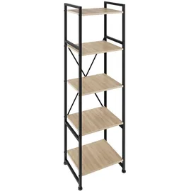 Tectake Regal Holz 47,5x34,5x151,5 cm braun