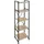 Tectake Regal Holz 47,5x34,5x151,5 cm braun