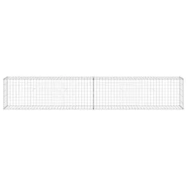 vidaXL Gabionenwand mit Abdeckung 300 x 30 x 50 cm