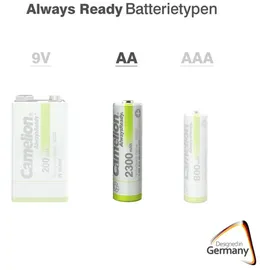 Camelion Always Ready Akku AA Mignon HR6 1,2V NiMH 2300mAh .- x 4er