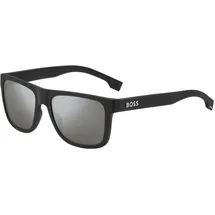 HUGO BOSS BOSS 1647/S Herren-Sonnenbrille Vollrand Eckig Kunststoff-Gestell, schwarz