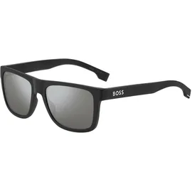 HUGO BOSS BOSS 1647/S Herren-Sonnenbrille Vollrand Eckig Kunststoff-Gestell, schwarz