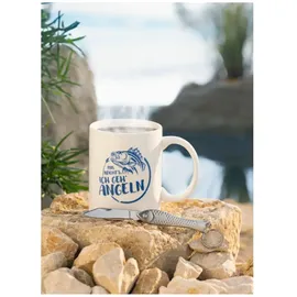 Weltbild Tasse Geschenkset Angeln 0,3 l Weiß