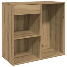 vidaXL Artisan-Eiche Regal 80x40x75 cm braun