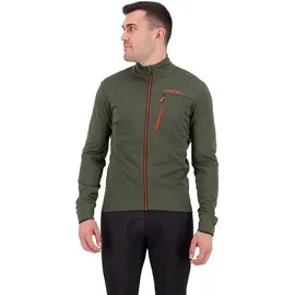Castelli Go Jacke Military Green/Fiery Red M - Grün / M