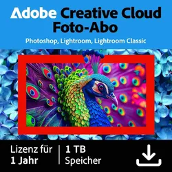 Adobe Creative Cloud Foto-Abo mit 1 TB Cloud-Speicher, Download