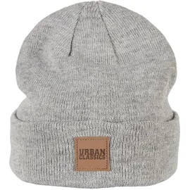URBAN CLASSICS Logopatch Beanie Grau 122/128