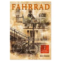 Calvendo Fahrrad - Retro-Kalender (Tischkalender 2026 DIN A5 hoch),