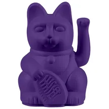 donkey Lucky Cat Mini Violet - Winkekatze, Maneki Neko, 9,8 cm groß