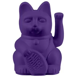donkey Lucky Cat Mini Violet - Winkekatze, Maneki Neko, 9,8 cm groß