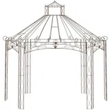 vidaXL Gartenpavillon 4 x 2,58 m Antik-Braun