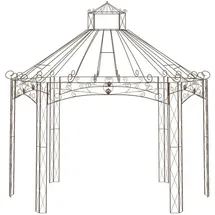 vidaXL Gartenpavillon 4 x 2,58 m Antik-Braun