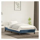 vidaXL Bettgestell 90 x 200 cm Dunkelblau