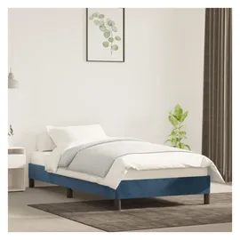 vidaXL Bettgestell 90 x 200 cm Dunkelblau