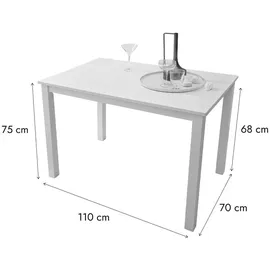 woodroom Kota 110 x 75 x 70 cm weiß
