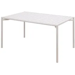 Tisch Bliss Cane-line Aluminium sand grau, Designer Johannes Foersom & Peter Hiort-Lorenzen, 75x133x81 cm