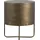 Woood Nachttisch Glossy Rund Metall modern elegant, gold Messing, kompakt mit 2 Schubladen