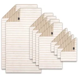 CAWÖ Handtuch Set, 10-tlg. - C Balance, 2x Duschtuch, 4x Handtuch, 4x Gästetuch Natur