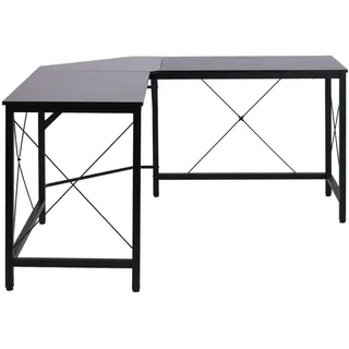 Homcom Computertisch L-Form Winkelschreibtisch MDF 150 x 150 x 76 cm