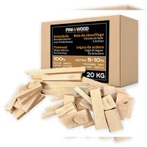 PINI Brennholz 100% Buche kamergetroknet Holzabschnitte Feuerholz 20 kg