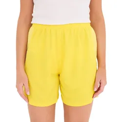 Wilson Damen nachhaltige Sport-Shorts Trainings-Shorts Sport-Hose Fitness OUT-BB-W-03/40 Gelb - L