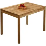 Krok Wood Esstisch Tomas aus Massivholz Eiche 110 x 75 x 75 cm