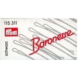 Prym Baronesse Haarklemmen 6,5 cm 12er-Pack Schwarz