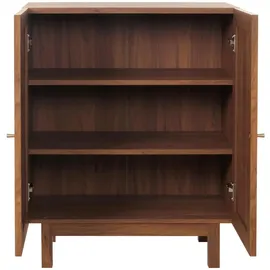 Mendler Highboard 98 x 79 x 42 cm Walnuss-Optik / Braun