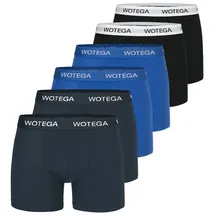 WOTEGA Boxershorts Joe blau S 6er Pack