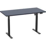 VCM Schreibtisch anthrazit rechteckig, T-Fuß-Gestell schwarz 110,0 x 80,0 cm