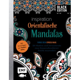 Edition Michael Fischer / EMF Verlag Black Edition: Orientalische Mandalas - 50 Motive und Ornamente aus Tausendundeiner Nacht ausmalen