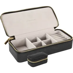 Travel Schmuck-Reisekästchen large schwarz velvet