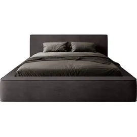 FEDVE Polsterbett, Anthrazit, Textil, 140x200 cm, Schlafzimmer, Betten, Polsterbetten