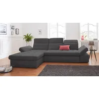 sit&more Ecksofa »Stardust L-Form« wahlweise mit Bettfunktion und Bettkasten grau
