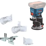 Bosch Professional Akku Kantenfräse 18 V 8,0 mm Brushless + 1x ProCORE Akku 4,0 Ah - ohne Ladegerät
