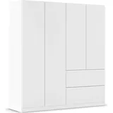 Rauch Drehtürenschrank »Kleiderschrank Garderobe Schlafzimmerschrank »Joel« - weiß - Holz