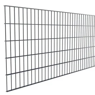 Doppelstabmatte Element 2,5 m 6/5/6 NUR MATTE Gittermatte Zaunelement Anthrazitgrau 1030 mm