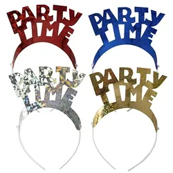 Papstar 8 X 4 Haarreifen farbig sortiert "Party Time" "Metallic"