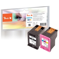 Peach kompatibel zu HP 301XL schwarz + 301XL CMY