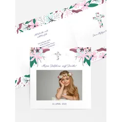 Dankeskarten Konfirmation selbst gestalten mit Spruch und Fotos im Onlinedesigner bei Meine-Kartenmanufaktur.de