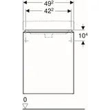 Geberit Smyle Square Handwaschbecken-Unterschrank 500364001