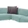 Musterring Ecksofa Lucia ¦ türkis/petrol ¦ Maße (cm): B: 300 H: 81 T: 266.0