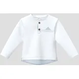 s.Oliver Longsleeve mit Knopfleiste in Layering-Optik - weiß - 92