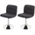 Mendler 2er-Set Esszimmerstuhl Kavala Stoff/Textil dunkelgrau