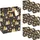 IDENA 90400 - Geschenktaschen Tannenbaum, 10 Stück in Schwarz-Gold, Papiertüten in der Größe 23 x 18 x 8 cm, Geschenktüten für Weihnachten