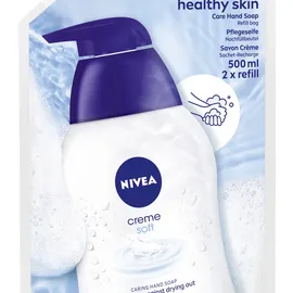 NIVEA Creme Soft Flüssigseife Nachfüllbeutel, 500ml