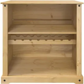 vidaXL Weinschrank Corona 107,5 x 51 x 105,5 cm Braun