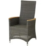 Zebra Status Relaxsessel 67 x 67 x 107 cm grau-schwarz